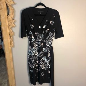 COPY - WHBM Slimming Faux Wrap Dress. Very Good Support